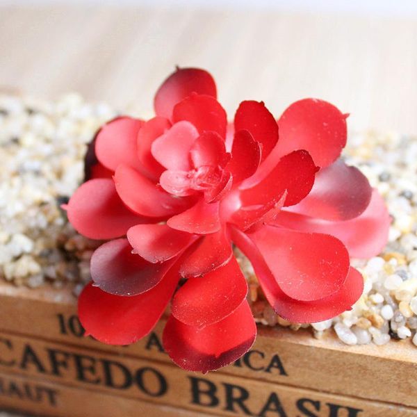 

fake succulent flowers simulation bonsai plants home garden office table decor1