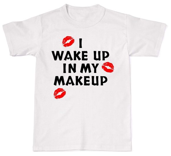 

summer sale fashion i wake up in my make up funny tumblr swag t-shirt t shirt sport hooded sweatshirt hoodie