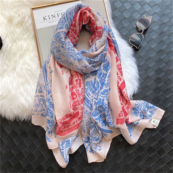 

classic beautiful women spring summer horse pattern silk scarf size 180*90cm upper body effect is excellent, Blue;gray