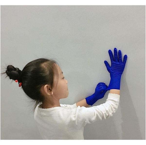 

100 pcs children disposable nitrile gloves food grade kids pvc rubber protective latex h jllfno lajiaoyard