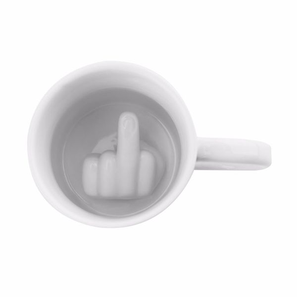 

creative coffee milk cup 3d fun unique personality middle finger milk coffee ceramic mug up yours mug cup cool home decor gifts
