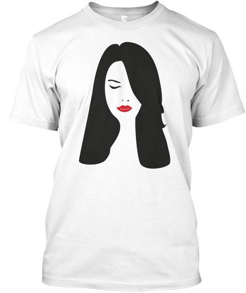 

2019 letter print short closed eyes red lips girl tee standard t-shirt summer t-shirt sport hooded sweatshirt hoodie