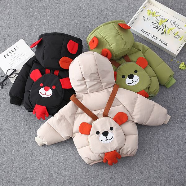 

2020 new style foreign style, boys girls baby thickened padded jacket, children's down and cotton coat fashion, Blue;gray