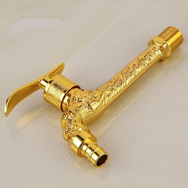 

bathroom sink faucets laso golden mop bibcock faucet cold tap outdoor garden wall mounted washing machine taps