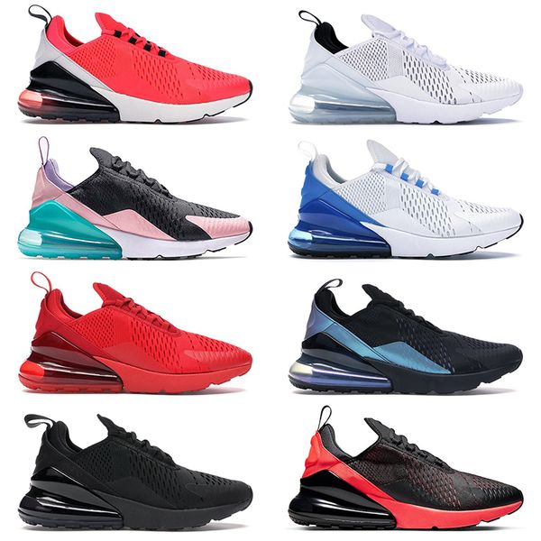 

new arrival cushion 270s 27c running shoes designer tiger triple black white university red mens trainers womens sneakers sports chaussures, White;red