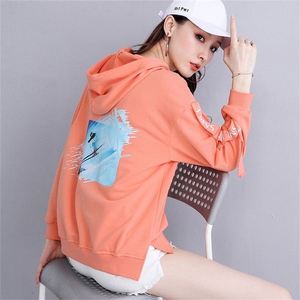 

new winter spring women long sleeve cotton hoodies fleece jackets coats fashion ladies coats 201211, Black