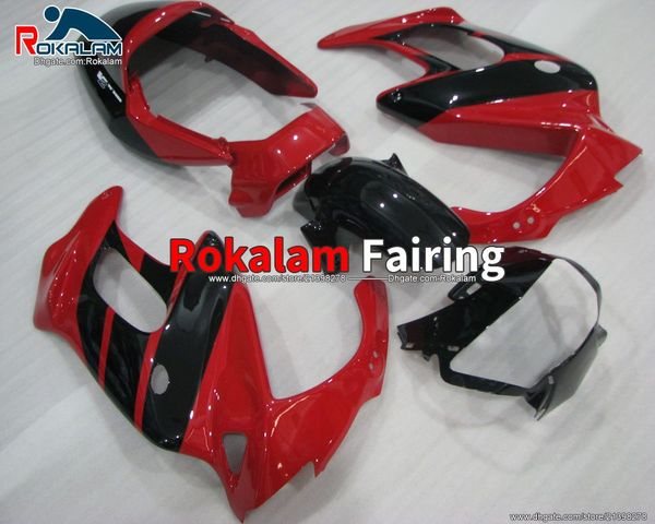 Corpo rodoviário personalizado para feiras de Honda peças VTR1000F 2003 2004 2005 VTR1000 F VTR 1000 F 1000F Red Black Motorcycle Fairing Kit