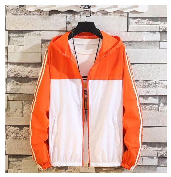 

summer sun protection clothing men's korean hooded skin clothing jacket fashion trend outdoor quick-drying clothes1, Black;brown
