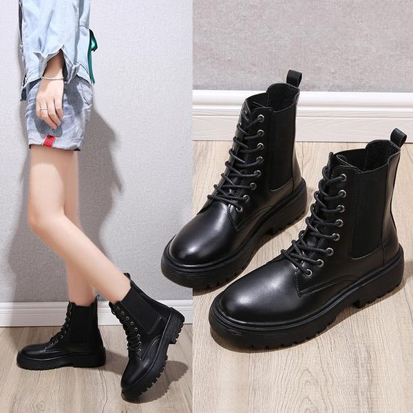 

марка женская обувь женщина плоский boots круглый носок пинетки женские сапоги-женщин мода low mid-теленок summer rubber rock black