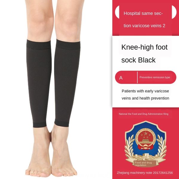 

tube sock pressure sock female vein varicose calf cover secondary elastic medium socks medium socks stockings compression sports male leg i, Black