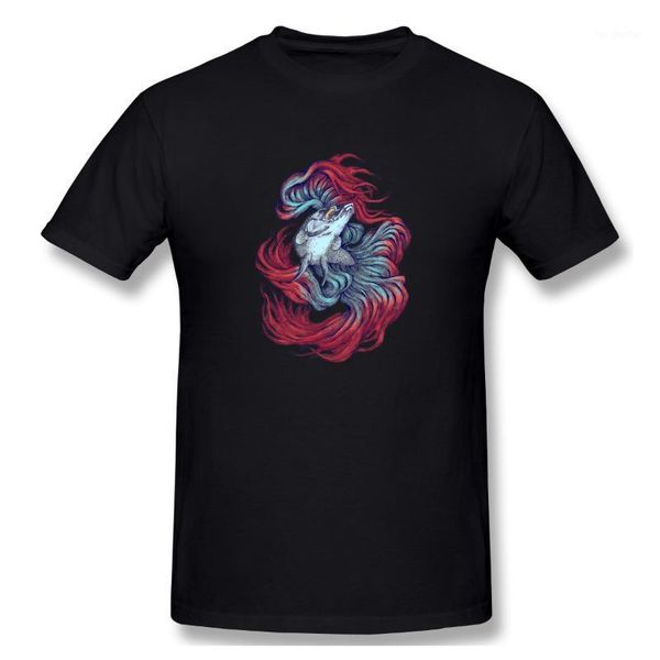 

betta fish men's basic short sleeve t-shirt european size1 t-shirts, White;black