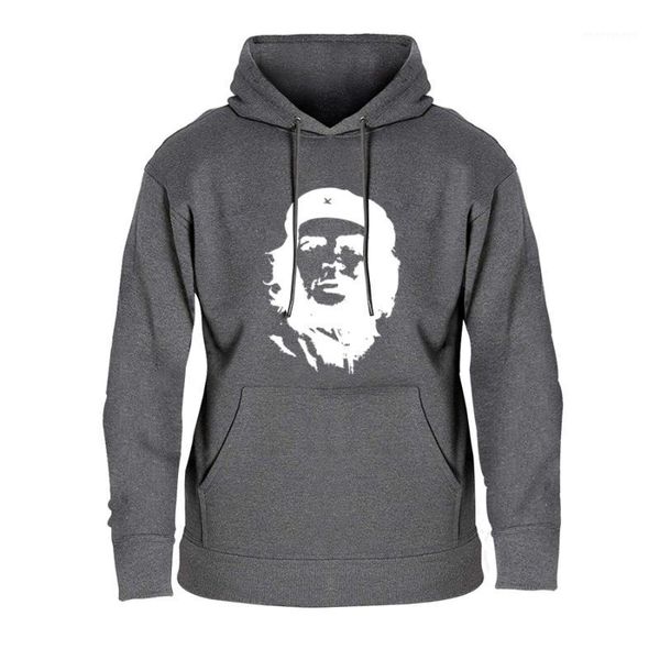 

2019 autumn fashion che guevara hero hoodie sweatshirt print men cotton printed hooded sweatshirts man long-sleeved1, Black