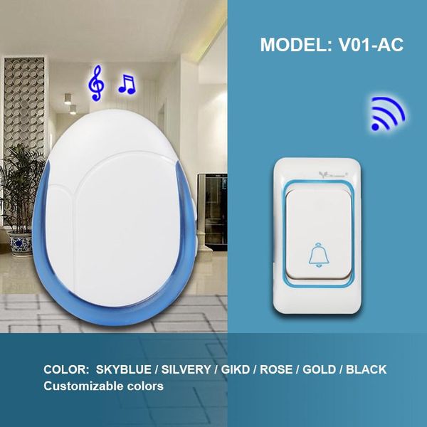 

doorbells v01 flashing wireless digital doorbell 38 classic songs 4 volume control door bell use for home