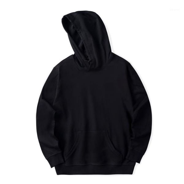 

black solid color hoodies custom made1