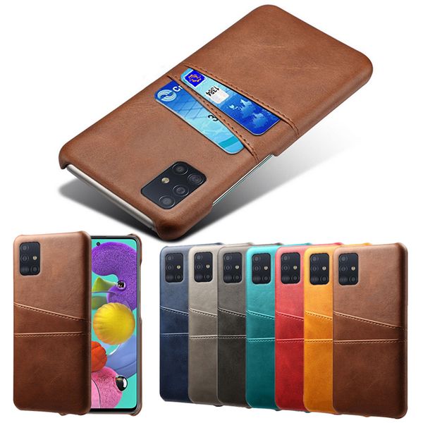 

leather case for samsung galaxy a91 a81 a71 a51 a70s a50s a30s a90 5g s20 ultra s10e s9 s8 plus note 10 lite card insert cover