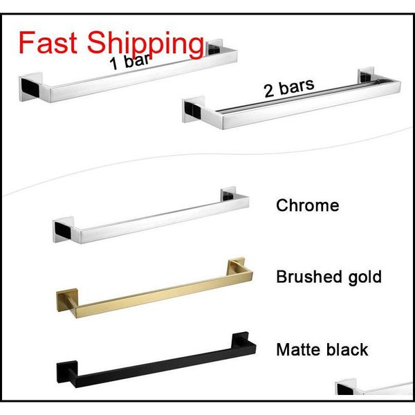 

bathroom brief square towel racks wall mounted 304 stainless steel towel rail bar mirror qylhzy new_dhbest