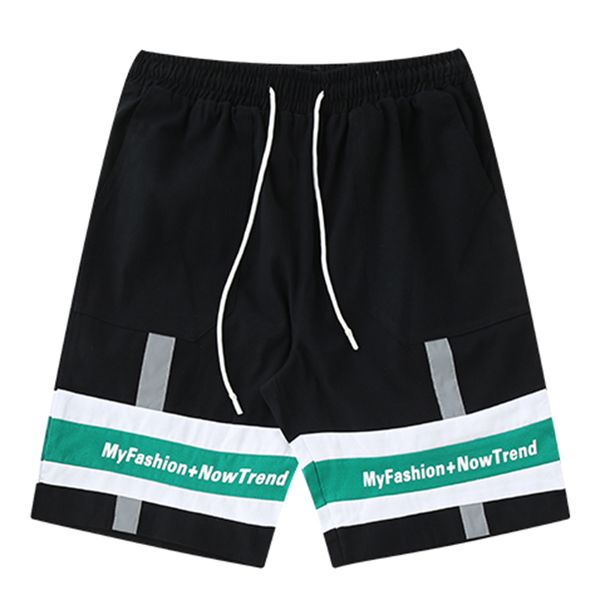 

selling mens short pants hip hop mens short casual summer pattern short pant, White;black