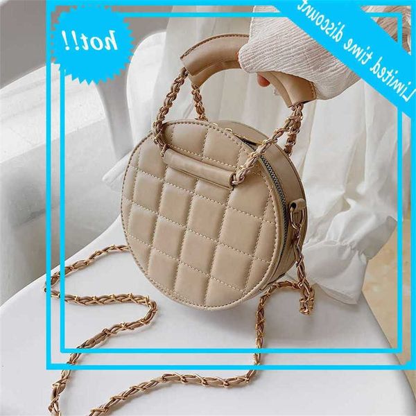 

2020 round draagbag luxury design handbags fashion dames crossbody bag pu learn women chains messenger shoulder bags