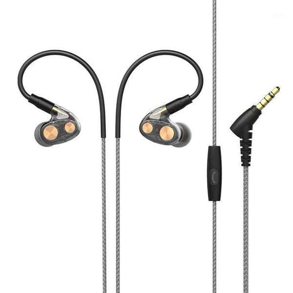 

headphones & earphones n35 dual moving coil iron 3.5mm jack in-ear wired hifi subwoofer1