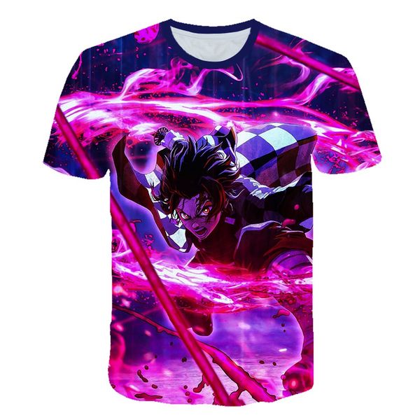 

anime teenager manga cosplay demon slayer punk kimetsu no yaiba t 3d print shirts graphic kawaii humor men clothing