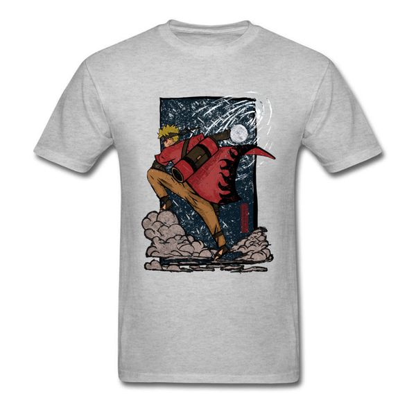 

naruto hero of the leaf ninja tshirt print no fade clothes summer grey tees drop shipping sport hooded sweatshirt hoodie men t shirt
