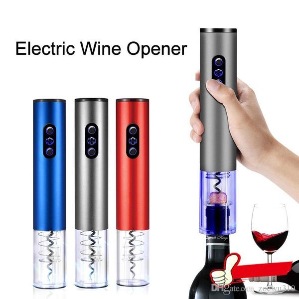 

wholesale electric bottle opener red wine screw automatic cordless corkscrew bar supplies kitchen bottle opener tool 4 colors dbc dh0636
