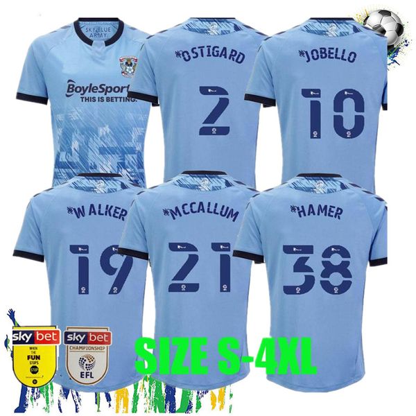 

2020 2021 size s-4xl coventry city soccer jerseys ostigard jobello walker mccallum da costa hamer 20 21 home blue football shirts thailand, Black;yellow