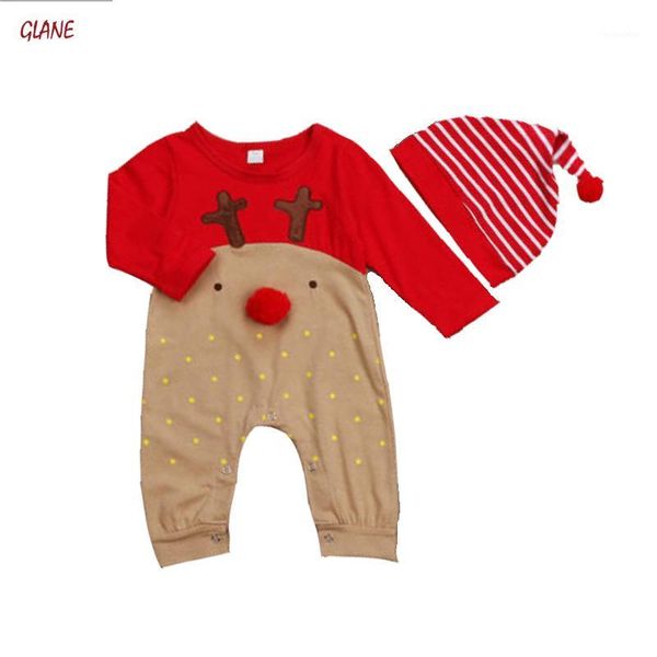 

jumpsuits 0-24m christmas rompers +hats long sleeve patchwork for toddler born baby girls boys1, Blue