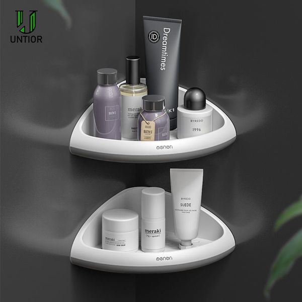 

untior bathroom storage corner shelf punch-triangular shelves holder shower kitchen rack holder bathroom accessorise