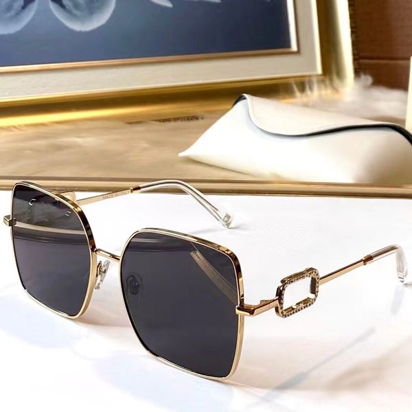 Óculos de sol feminino verão estilo 5012 antiultravioleta retrô placa de metal armação completa óculos de moda caixa aleatória