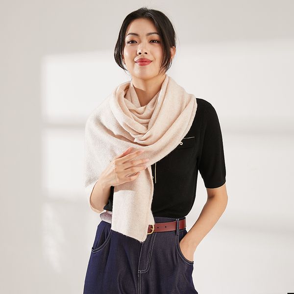 

cashmere scarf (30% cashmere 70% wool, Black;white