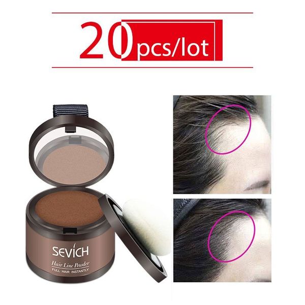 

sevich 7color hair fluffy powder 20pcs/lot black root cover up natural instant hair line shadow powder hair concealerrabin