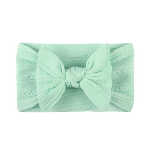 

1pcs bowknot hair band pure color elastic hairbands kids bow hair ribbon nylon headwrap baby wide side headbands headdress q jllbcm