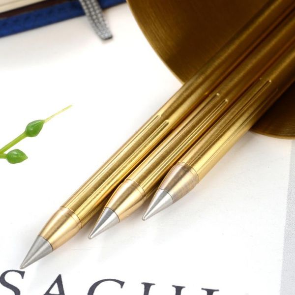 

party favor pure brass metal retro inkless penno-ink pen copper gift stylus everlasting pencil outdoor travel camping notes
