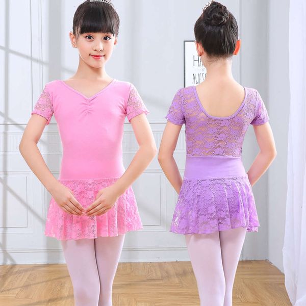 

lace children's training girls grading chine dance table performance drs ballet skirt, Blue