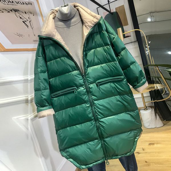 

winter ultra light white duck feather tight robe, women's warm snow coat, 2020