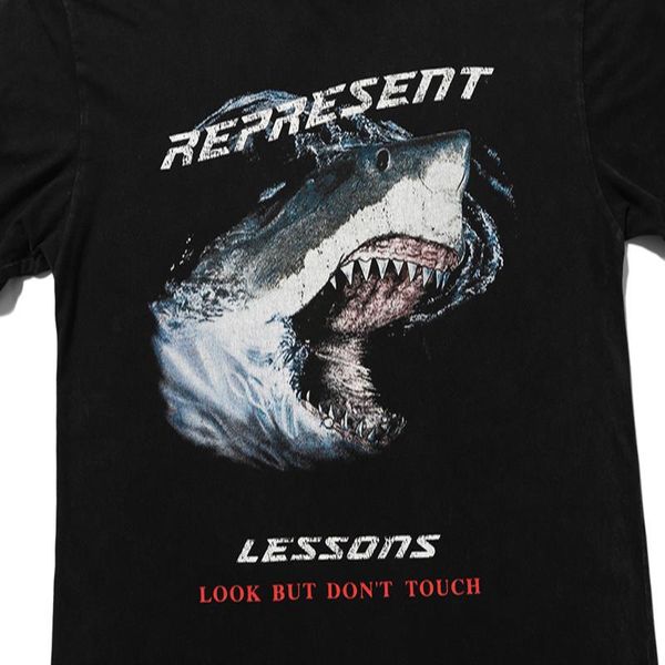 

2020 luxury europe cotton protect street sharks the shirt fashion tee women cerberus england t fashion men tshirt goebx, Black