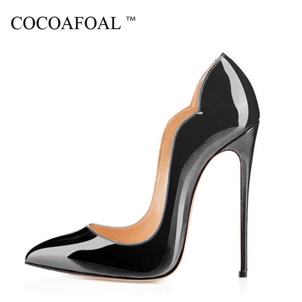 

cocoafoal women's high heels wedding shoes heel woman purps zapatos mujer tacon black red women's high heels shoes party t200111