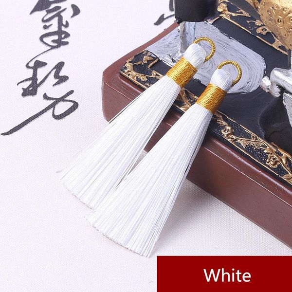 

5pc new style steel ring tassel fringe keychain caps straps diy jewelry making charms pendant craft accessories craft tassel diy h bbytsi