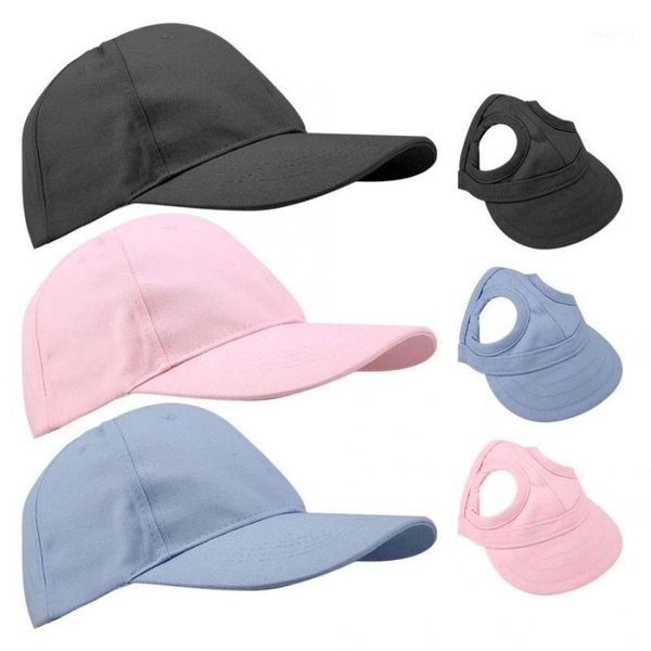 

small pet summer cap breathable pet dog cat baseball cap parent-child set travel sports hat costume1
