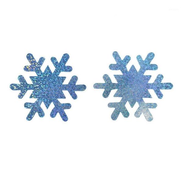 

ladies snowflake nipple covers christmas sequins adhesive nipple stickers erogenous women enchanting bra accessories ncw1501, Black;white
