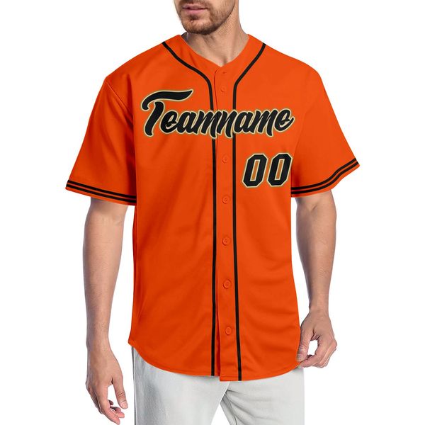 

custom orange black-old gold-001 authentic baseball jersey, Blue;black