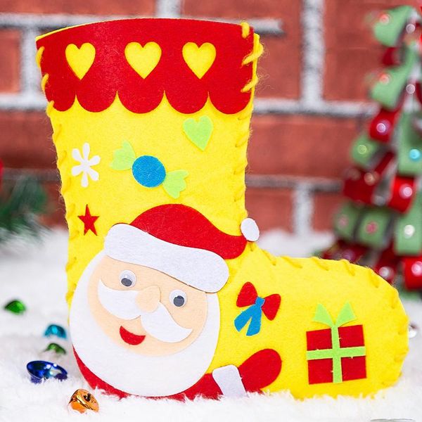 

non woven christmas socks sewing socks christmas children diy handmade materials pack kindergarten handmade gifts non woven christmas bbyeyq