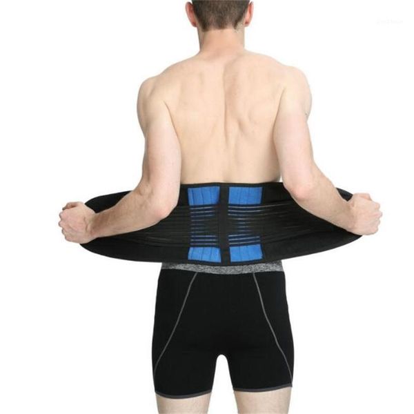 

waist support back brace belt spine men women orthopedic device &supports belts breathable lumbar corset1, Black;gray