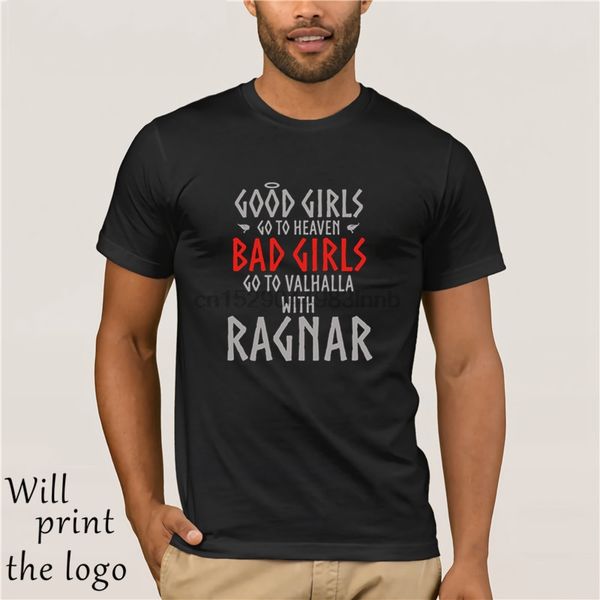 

good girls go to heaven bad girls go to valhalla with ragnar short sleeve hoodie designers t shirts sweatshirt