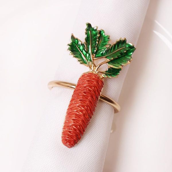 

6pcs/lot metal dripping oil new carrot napkin buckle, napkin ring, tissue ring