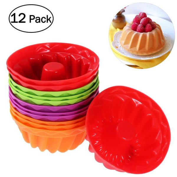 

colors dessert random cake chiffon baking 12pcs mold ounona tool silicone round qyleto mywjqq