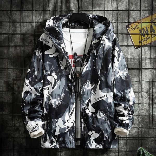 

2020 new fashion jacket male coat male students increased autumn camouflage coat big yards european size m-5xl1, Black;brown