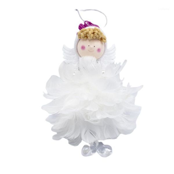 

christmas decorations decoration cute cloth feather angel doll hanging pendant girl's gift tree ornaments1