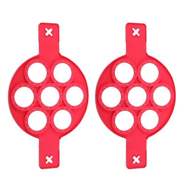 

cooking diy tools frying egg moulds 2pcs 7-hole egg cooker maker omelette breakfast egg boiler kitchen cook bbyupo